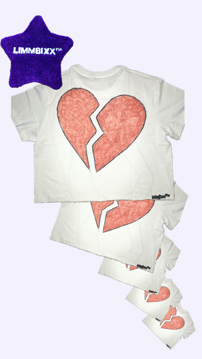LIMMBIXX™ Savage Lover Crop Tee – Broken Heart Edition