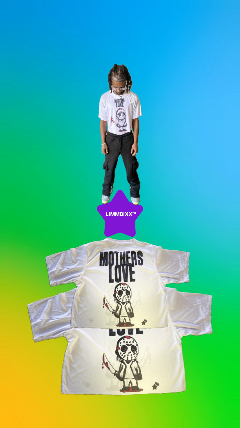 LIMMBIXX™ Mothers Love Box Crop Hand-Drawn T-Shirt