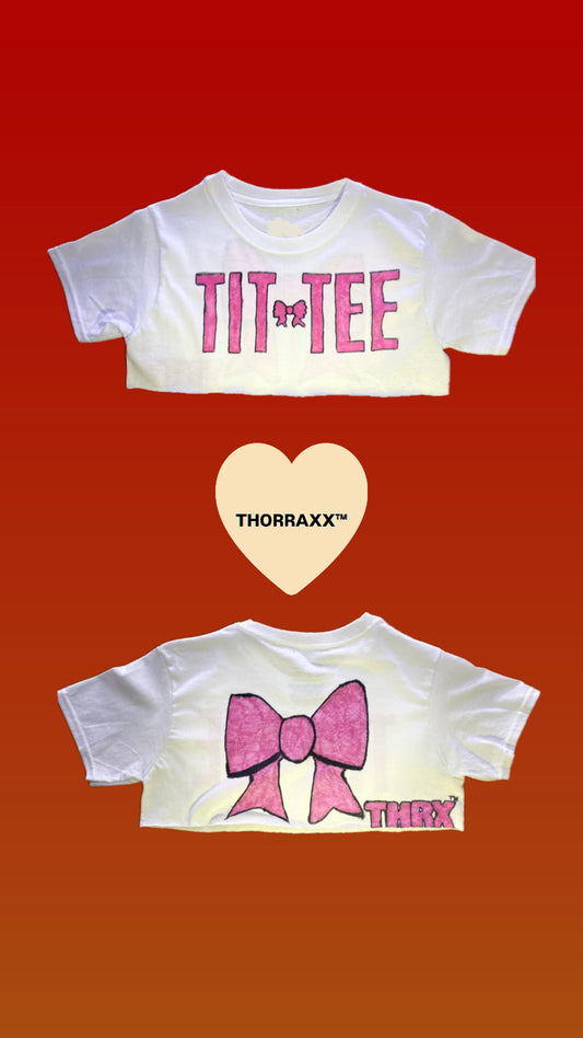 THORRAXX™ TIT TEE by Gabby Lee (Hand-Drawn Women’s Crop Top, Limited Edition)