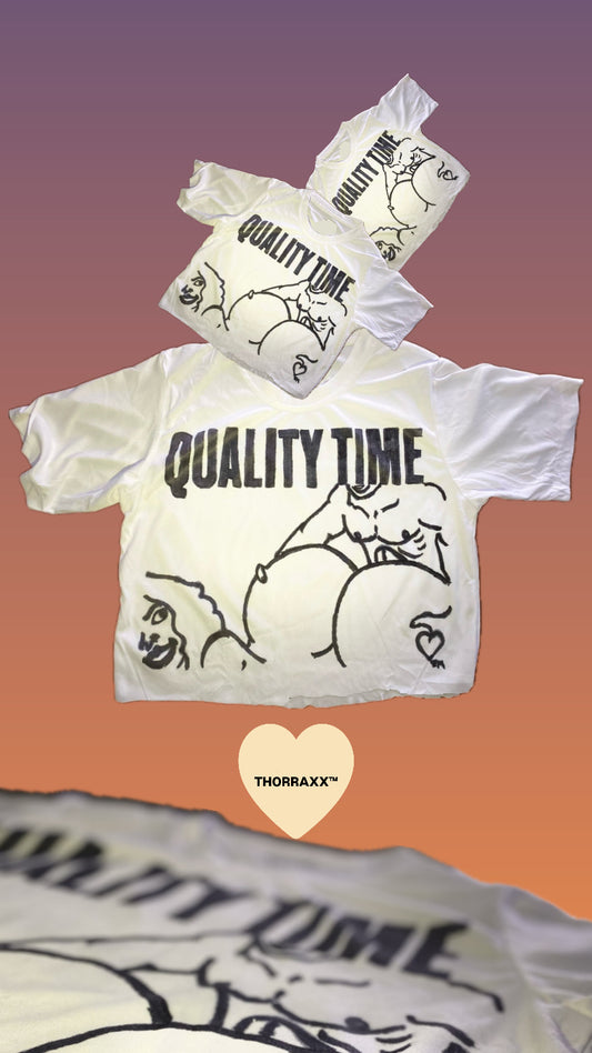 THORRAXX™ Quality Time BoxCrop Hand-Drawn T-Shirt