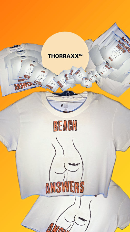 THORRAXX™ “Beach Answers” Graphic Box Cut Tee – All Sizes Available