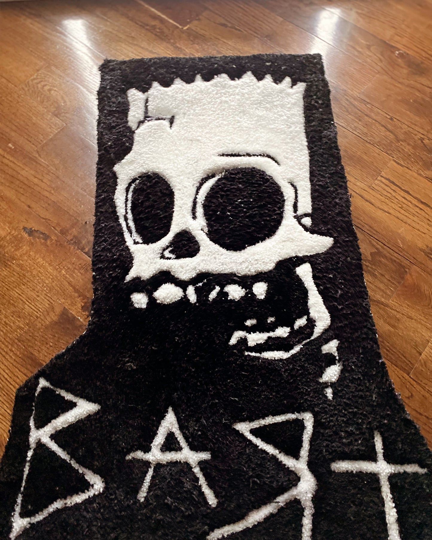ROCKSTARRUGGY™ “Dead Bart” Tufted Rug – Skull Edition