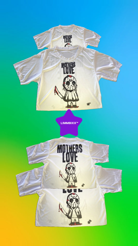 LIMMBIXX™ Mothers Love Box Crop Hand-Drawn T-Shirt