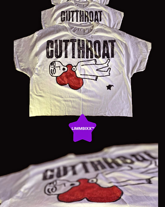 LIMMBIXX™ “CUTTHROAT” Hand-Drawn Crop Tee