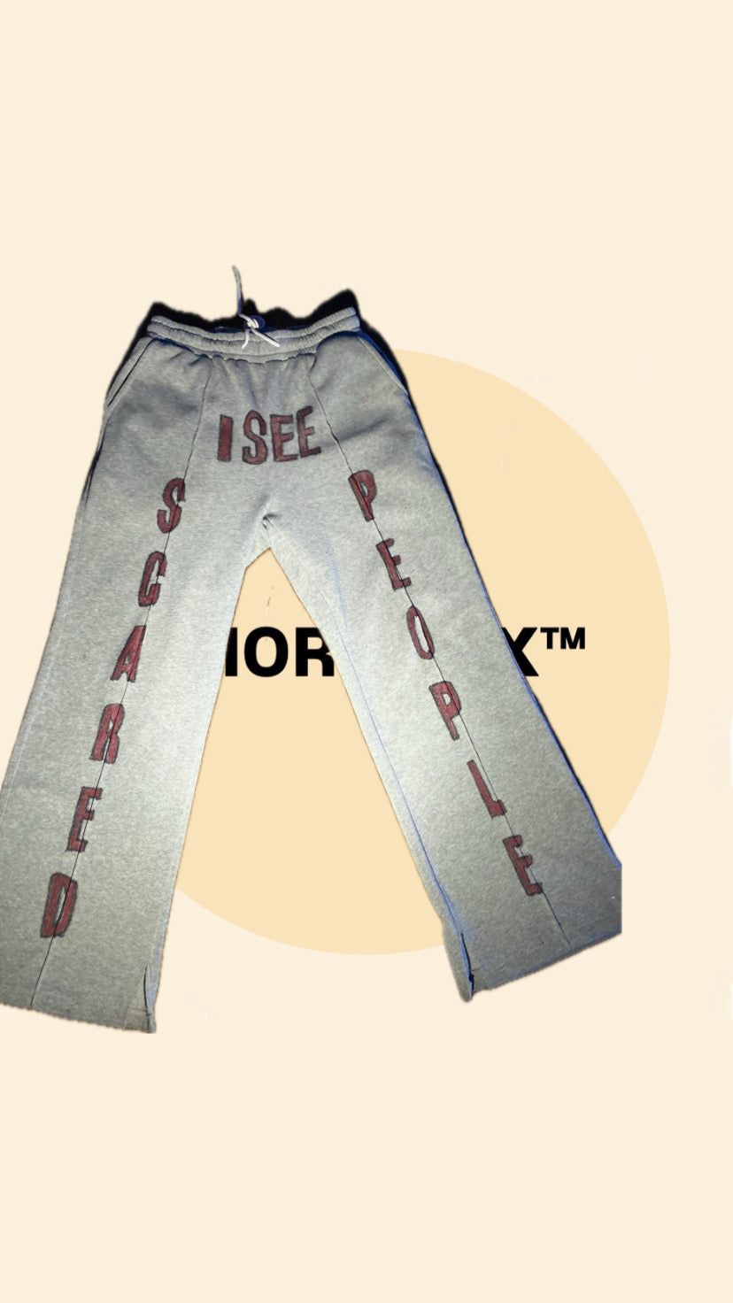 THORRAXX™ “I SEE SCARED PEOPLE” Unisex Wide-Legged Sweatpants