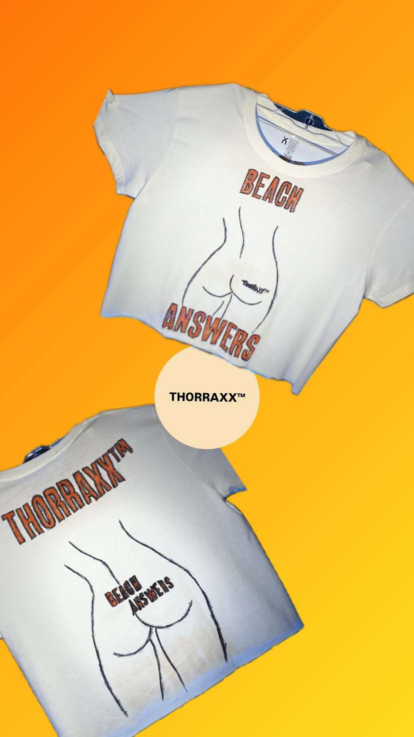 THORRAXX™ “Beach Answers” Graphic Box Cut Tee – All Sizes Available