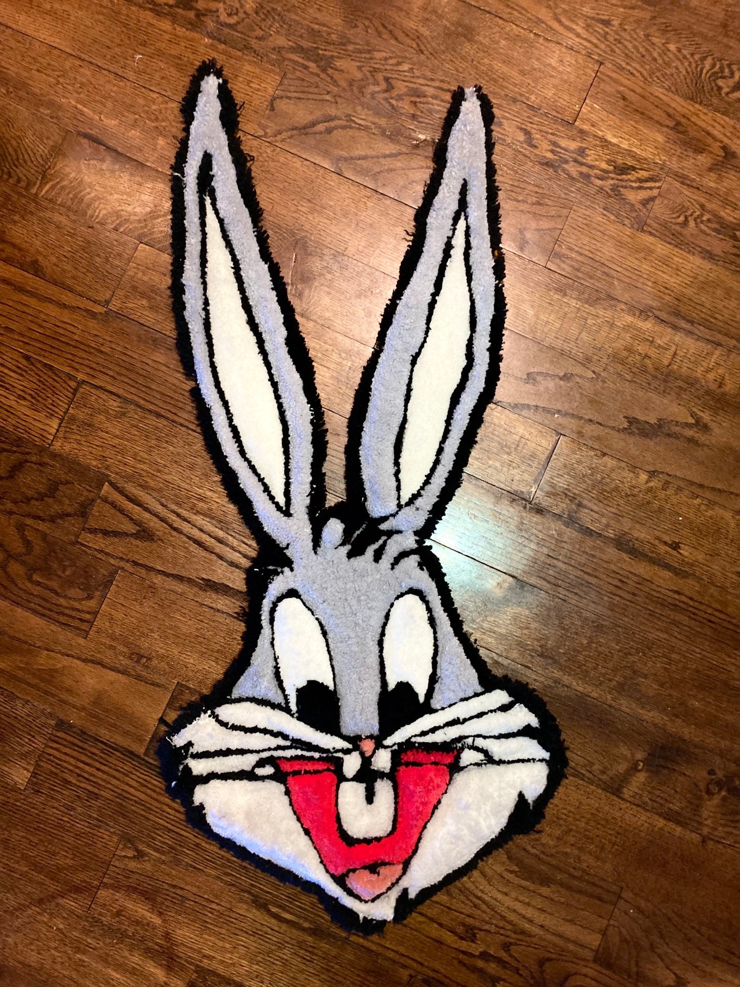 ROCKSTARRUGGY™ “Bugz” Tufted Rug – Handmade Cartoon Bunny Rug