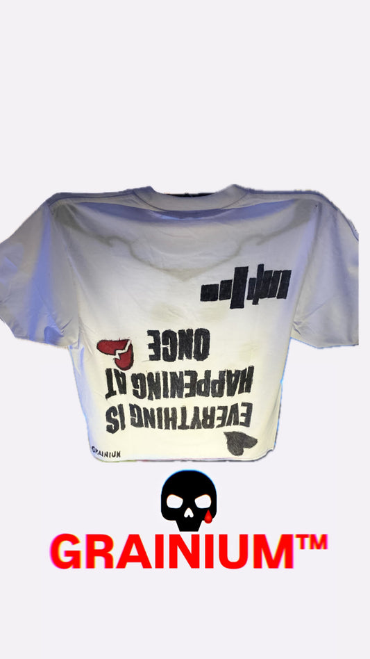 GRAINIUM Box Crop Tee – “Everything Is Happening At Once”