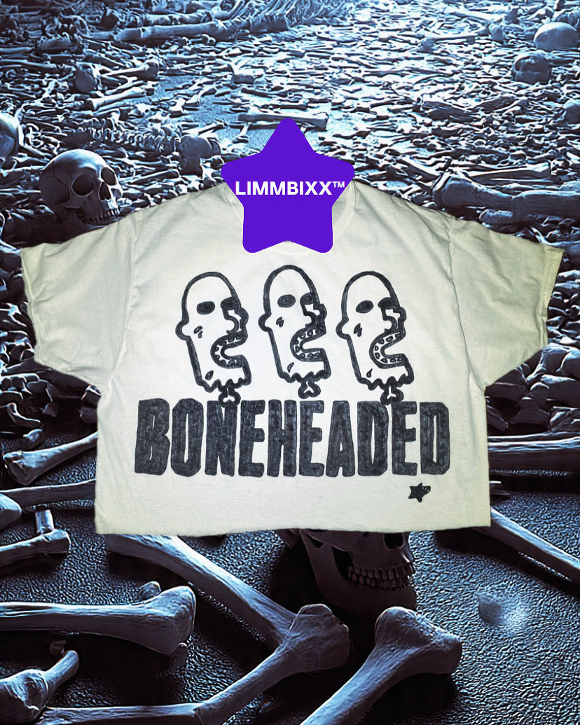 LIMMBIXX™ Hand-Drawn “BONEHEADED” Oversized Olympics T-Shirt