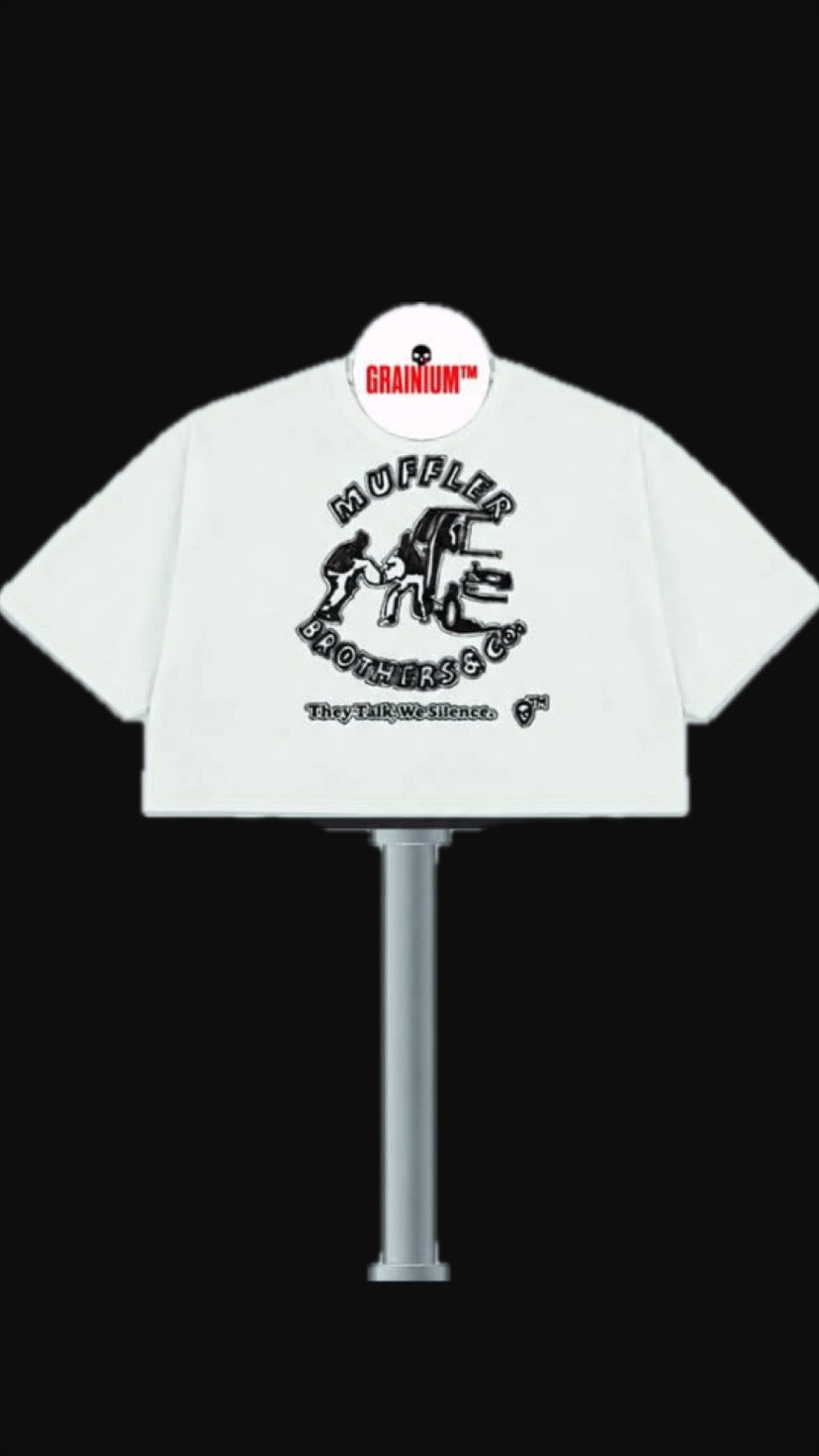 GRAINIUM™ “Muffler Bros” Handdrawn Oversized Box T