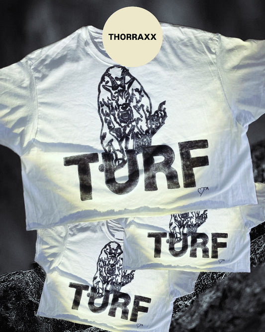 THORRAXX™ Hand-Drawn Oversized “TURF” Tee