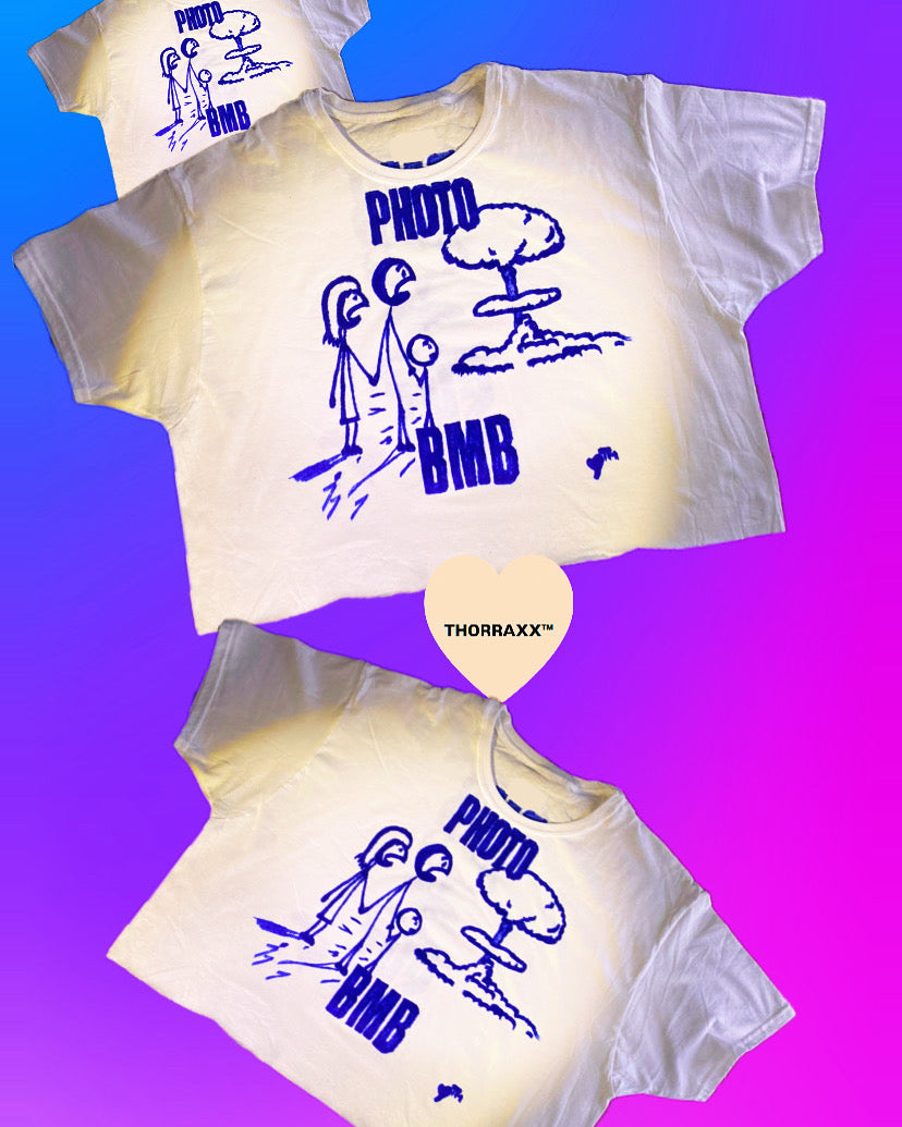 THORRAXX™ “PHOTO BMB” Box Cropped Hand-Drawn Tee