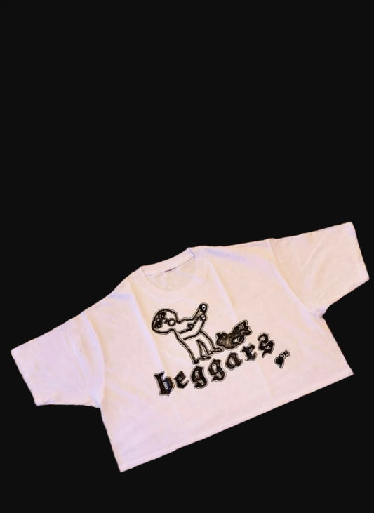 GRAINIUM™ “BEGGARS” Hand-Drawn Oversized Box T