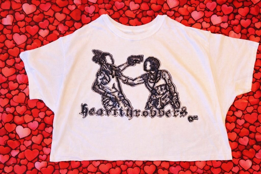 GRAINIUM™ —“HEARTTHROBBERS” Hand Drawn Oversized Box T