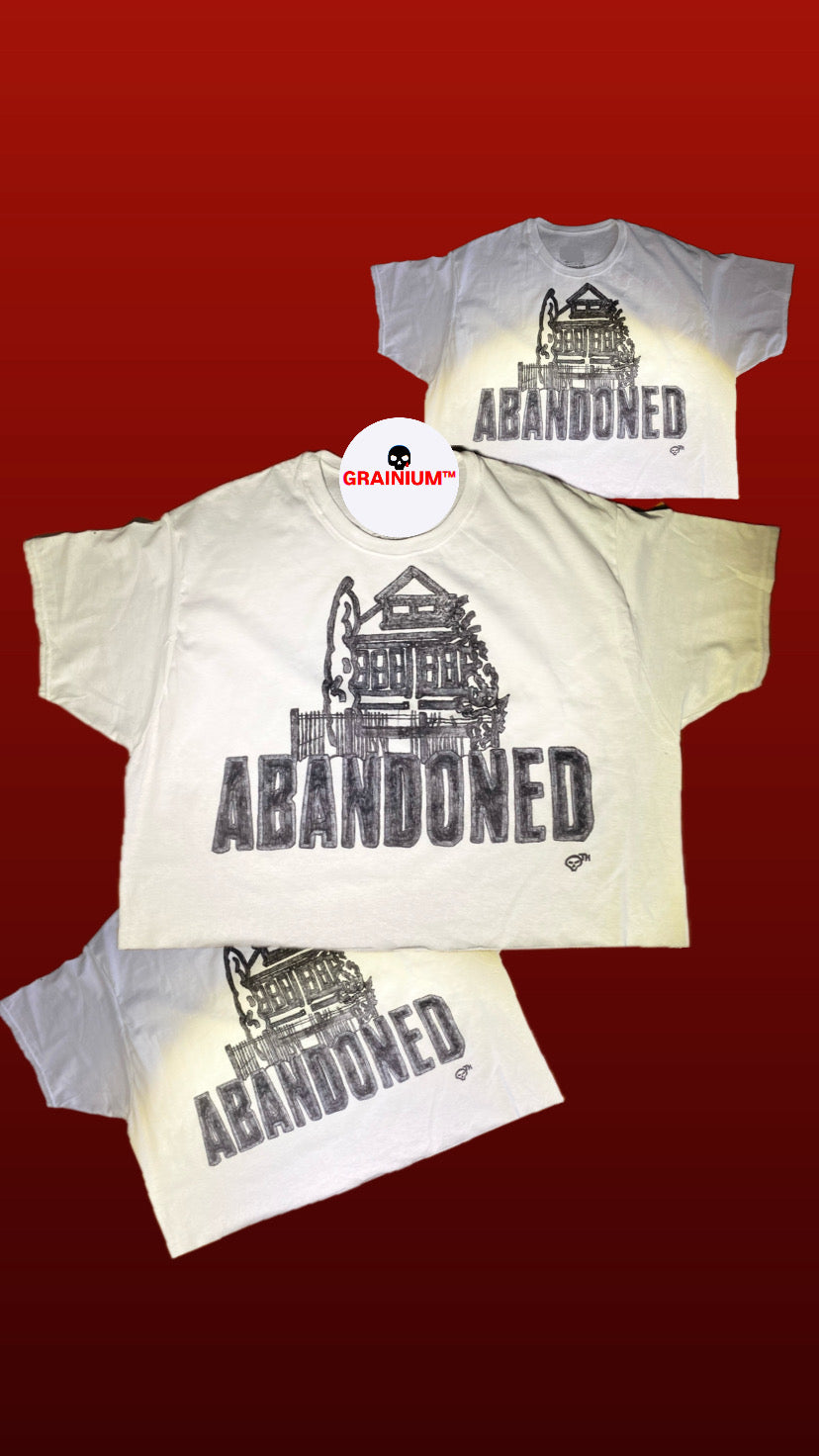 GRAINIUM™ “Abandoned” Oversized Hand-Drawn T-Shirt – Chicago Edition