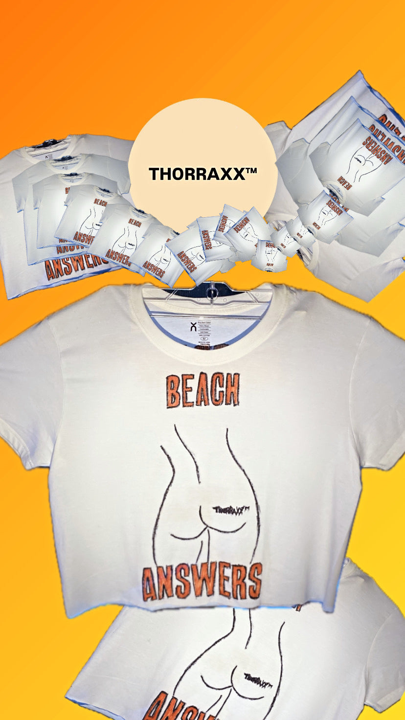 THORRAXX™ “Beach Answers” Graphic Box Cut Tee – All Sizes Available