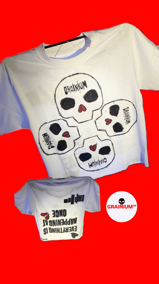 GRAINIUM Box Crop Tee – “Everything Is Happening At Once”