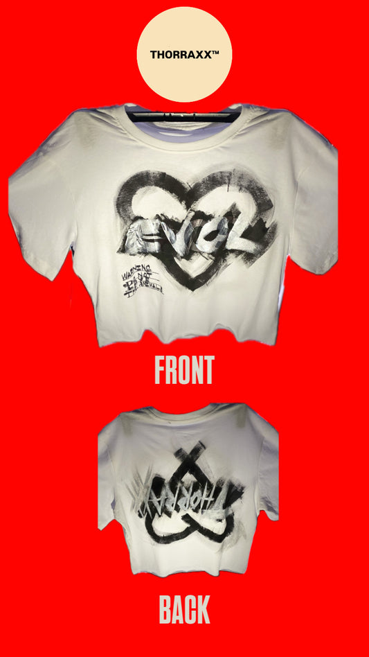 THORRAXX EVOL Box-Cut Crop T-Shirt – Hand-Painted Graphics