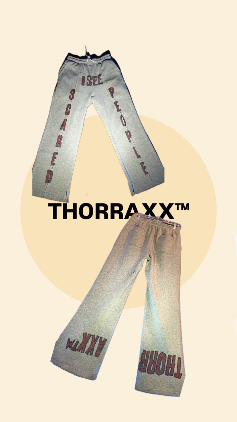 THORRAXX™ “I SEE SCARED PEOPLE” Unisex Wide-Legged Sweatpants