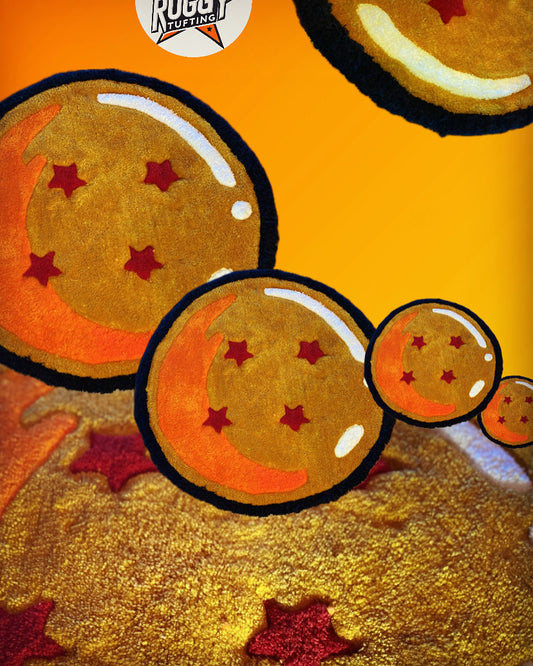 ROCKSTARRUGGY™ “4-Star Dragon Ball Tribute” Tufted Rug