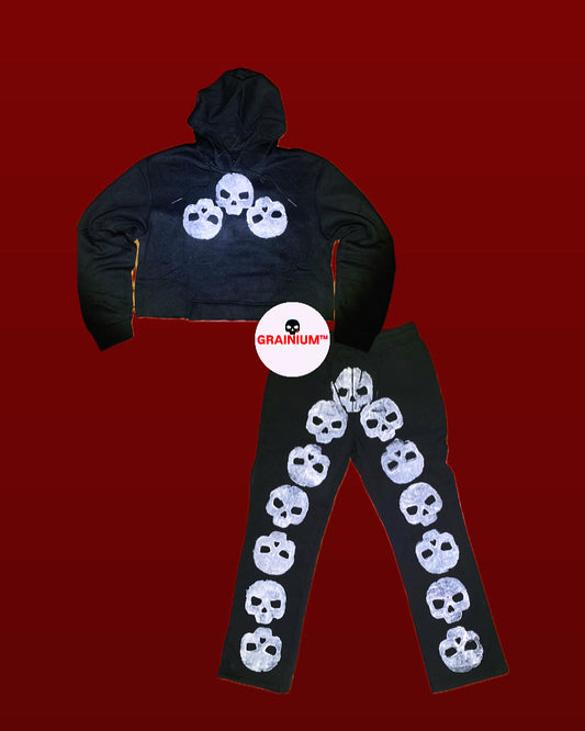 GRAINIUM™ Handmade Oversized Crop Jogger Set