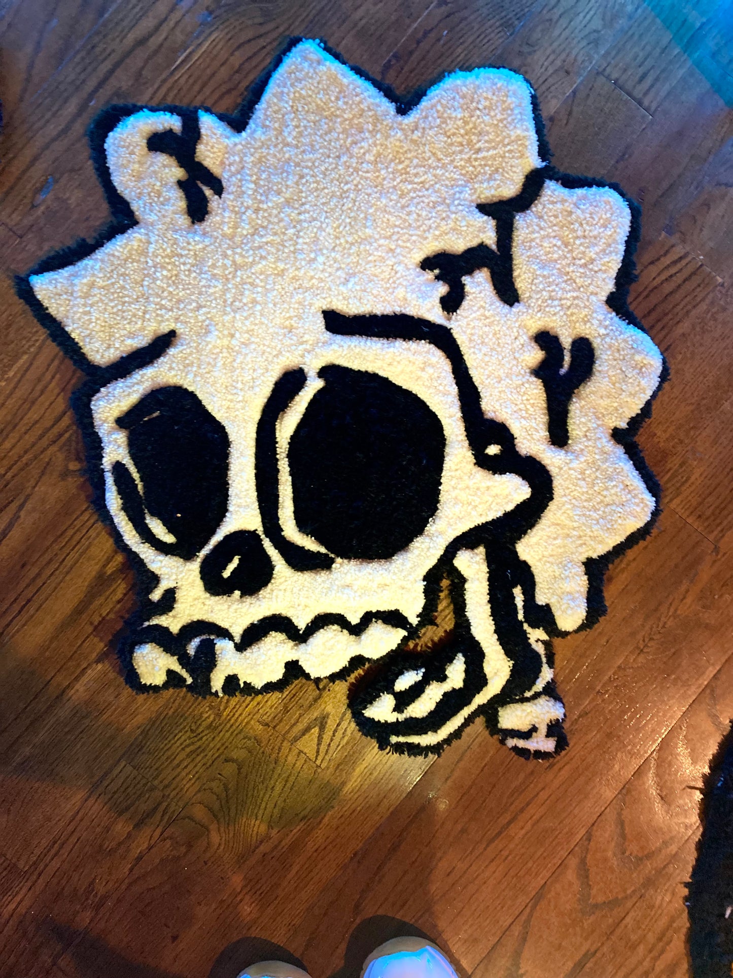 ROCKSTARRUGGY™ “Dead Lisa” Tufted Rug – Skull Edition