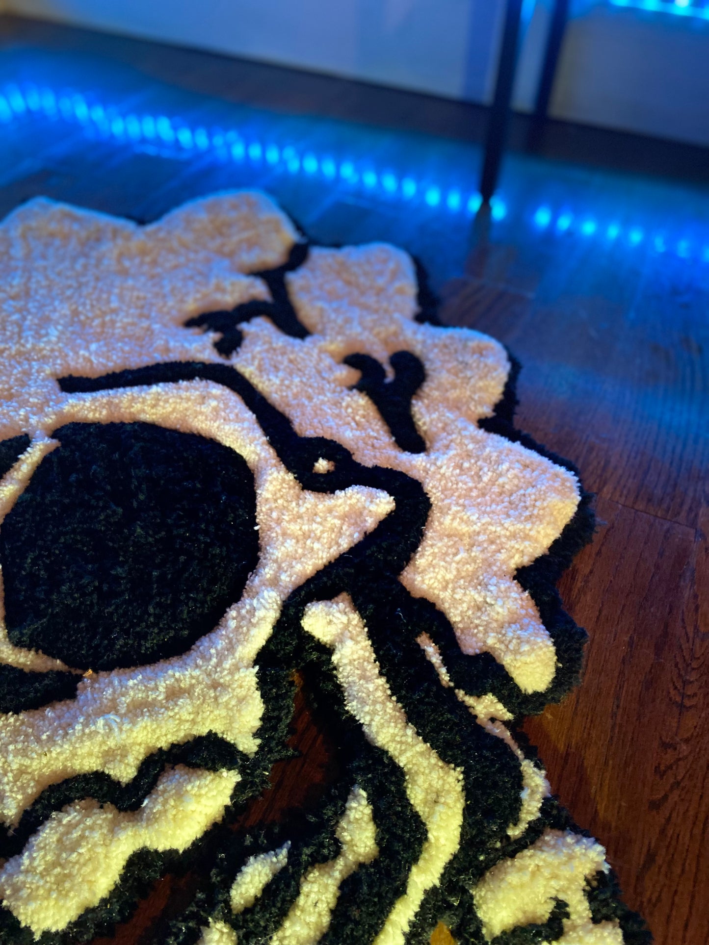 ROCKSTARRUGGY™ “Dead Lisa” Tufted Rug – Skull Edition